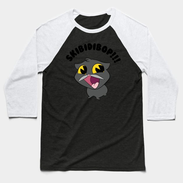 Catman John Scatcat (skibidibop) design Baseball T-Shirt by Spiel